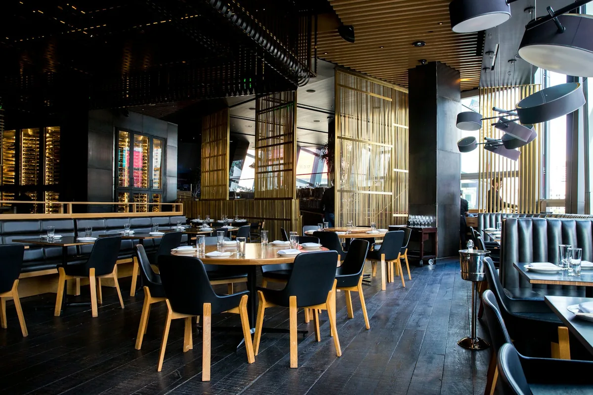 The counter and coal oven at Ember Slice